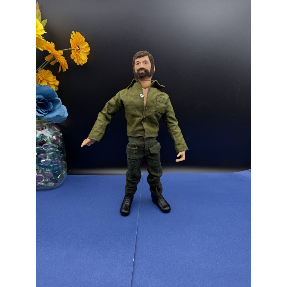 Vintage Hasbro G.I. Joe 12" Action Figure 1964 Made in USA Nice Hair & Beard